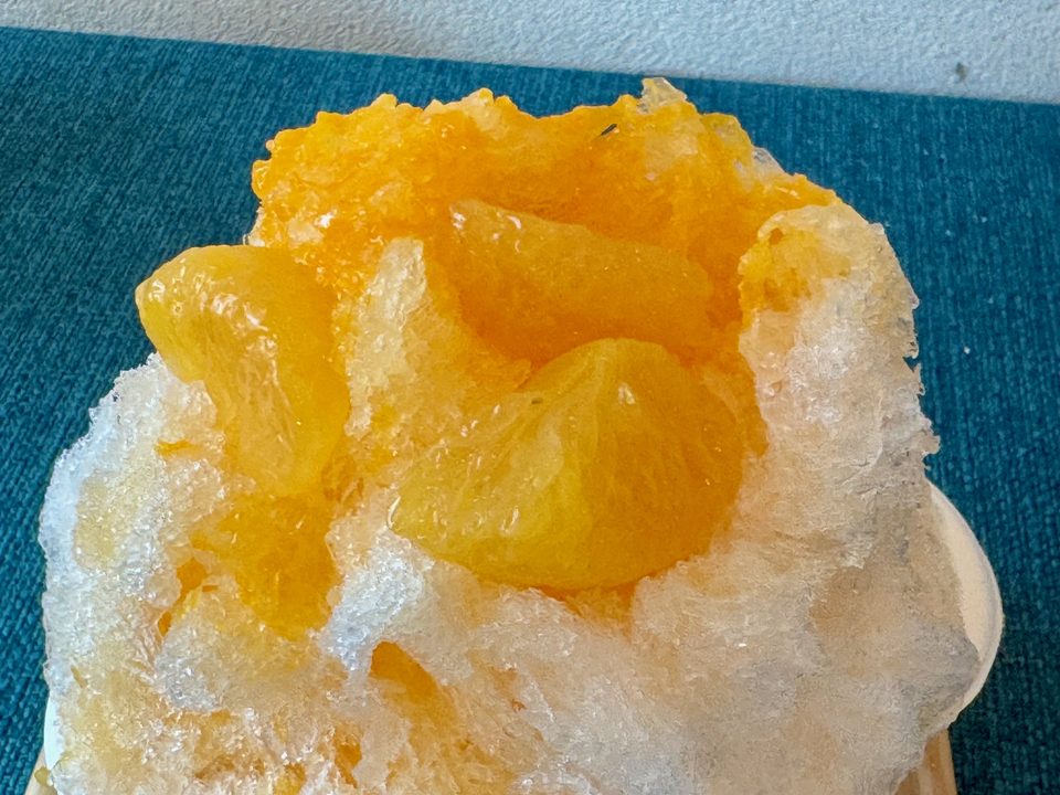 「菓子禅 高田屋」高田屋のふわふわかき氷・みかん
