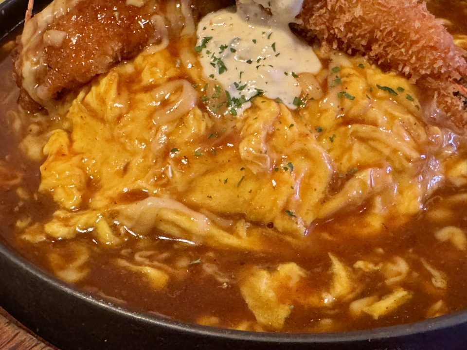 「洋食屋 ひかりのたまご」グランメールオムライス&大海老フライ
