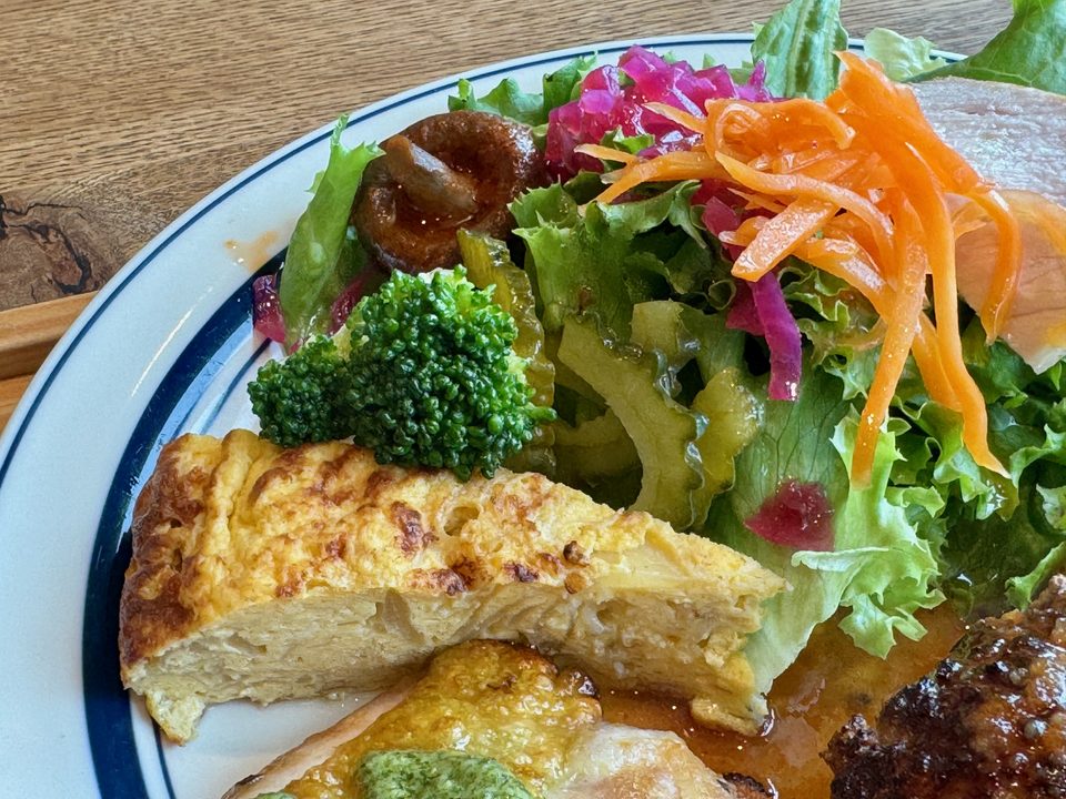 「ファベルスペース」TODAY’Sプレート(ハンバーグ香味おろしソース・鶏もも肉の香草焼き)